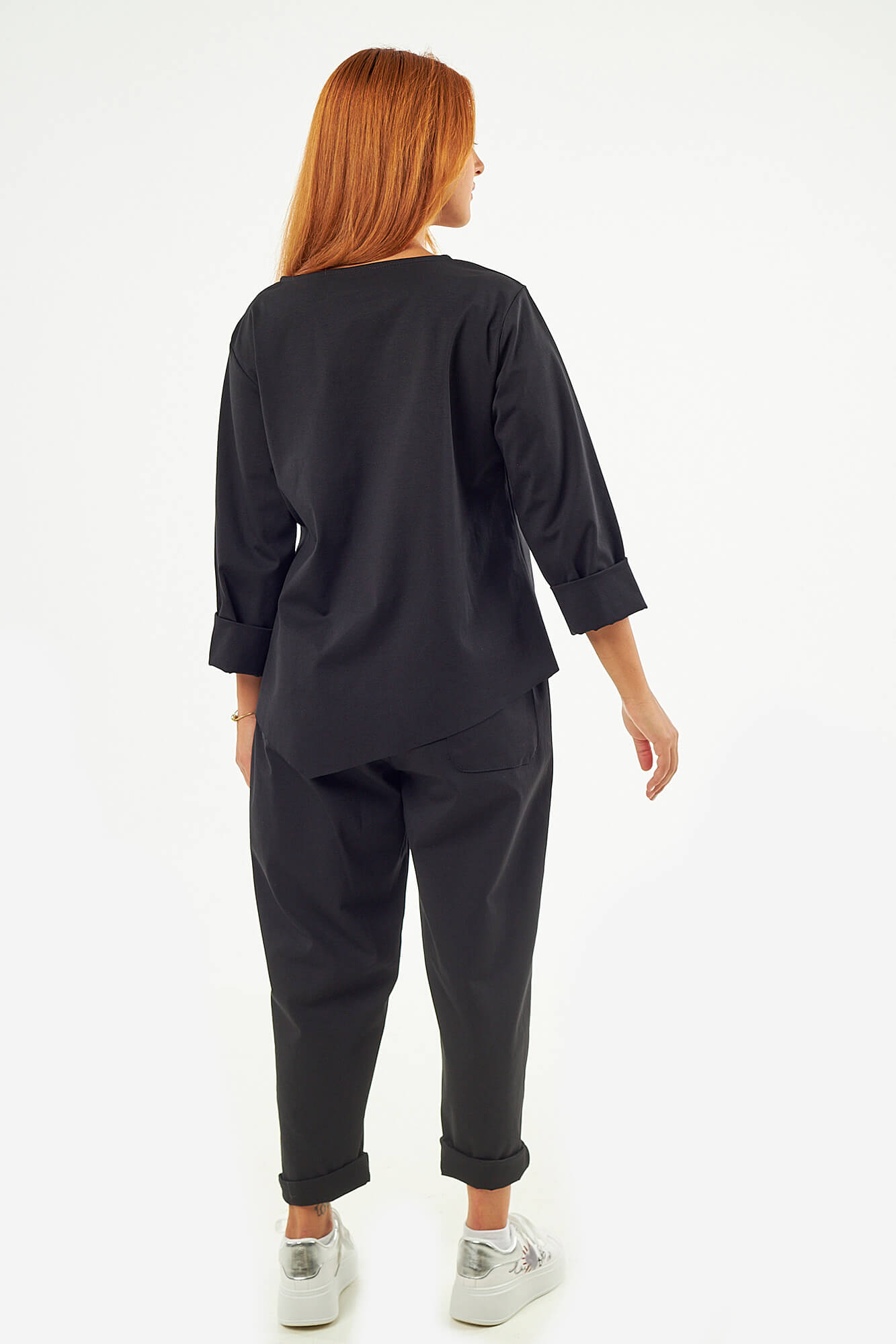 Sequoia Σύγχρονο Γυναικείο Oversize Σετ με Δέσιμο 33-9958 Μαύρο Sequoia Σύγχρονο Γυναικείο Oversize Σετ με Δέσιμο 33-9958 Μαύρο