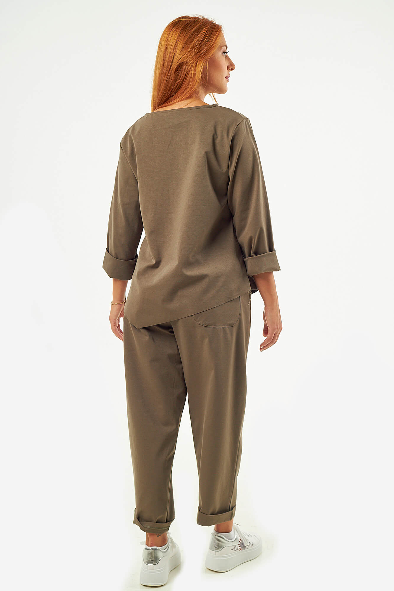 Sequoia Σύγχρονο Γυναικείο Oversize Σετ με Δέσιμο 33-9958 Πούρου Sequoia Σύγχρονο Γυναικείο Oversize Σετ με Δέσιμο 33-9958 Πούρου