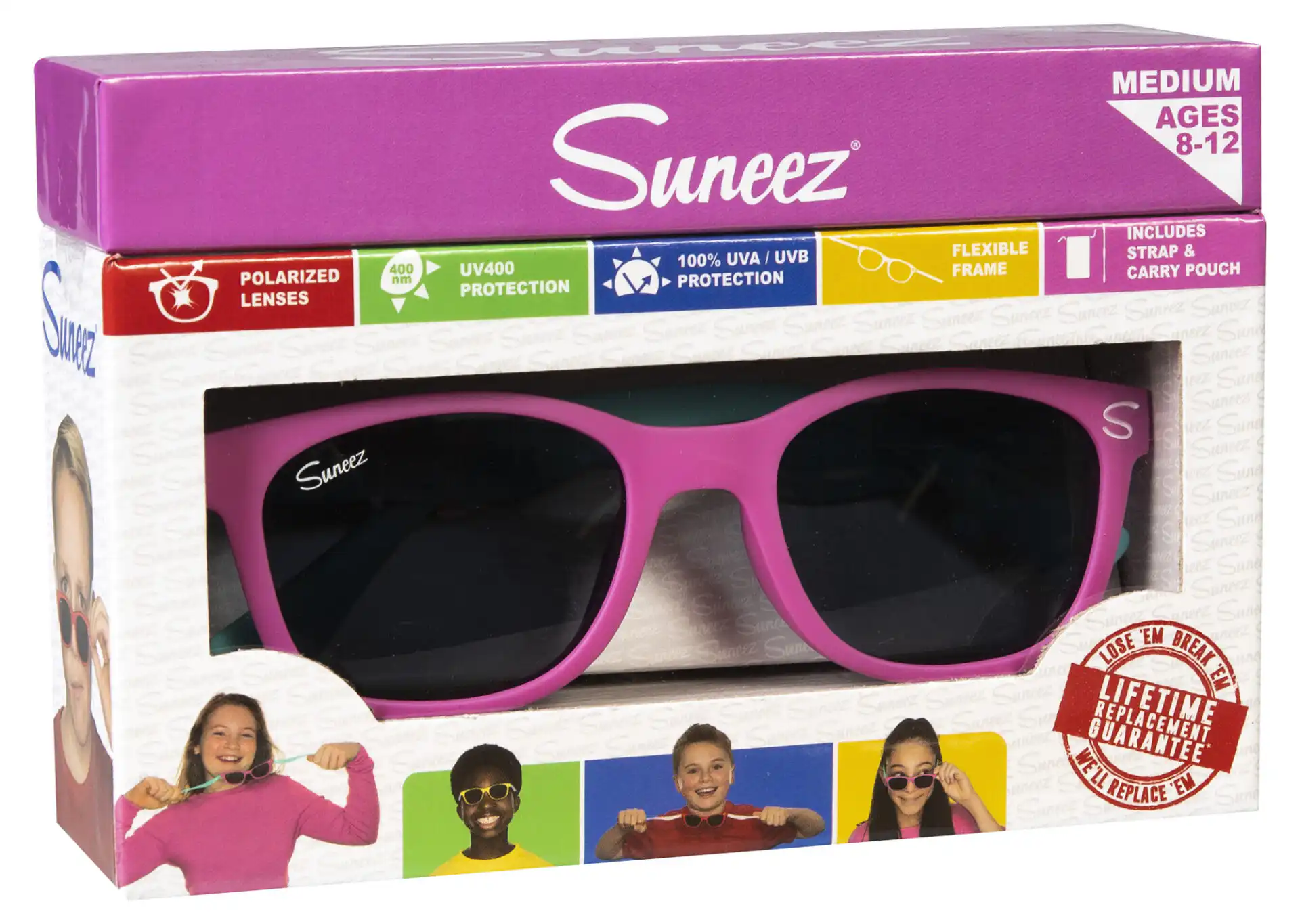 Suneez - Trinxa Polarized Παιδικά γυαλιά ηλίου για αγόρια κορίτσια ηλικίας 8-12 ετών, 100% προστασία UV.
