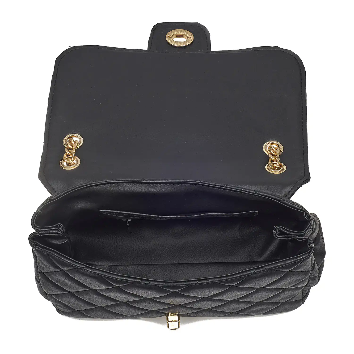 Sequoia Γυναικεία Τσάντα Ώμου με Καπιτονέ Μοτίβο και Χρυσή Αλυσίδα V-828CH Μπεζ