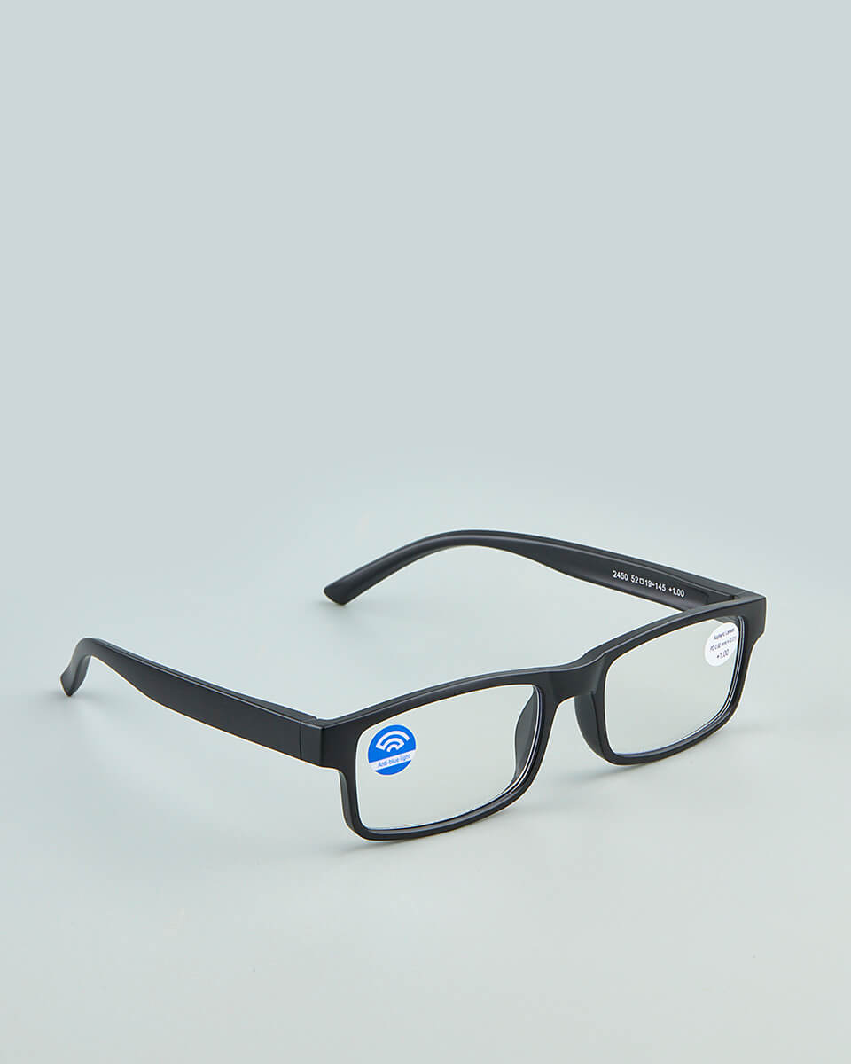 Γυαλιά Διαβάσματος Πρεσβυωπίας Blue Lens με Ασφαιρικούς Φακούς & Άθραυστο Σκελετό S2450 ΜΑΥΡΟ