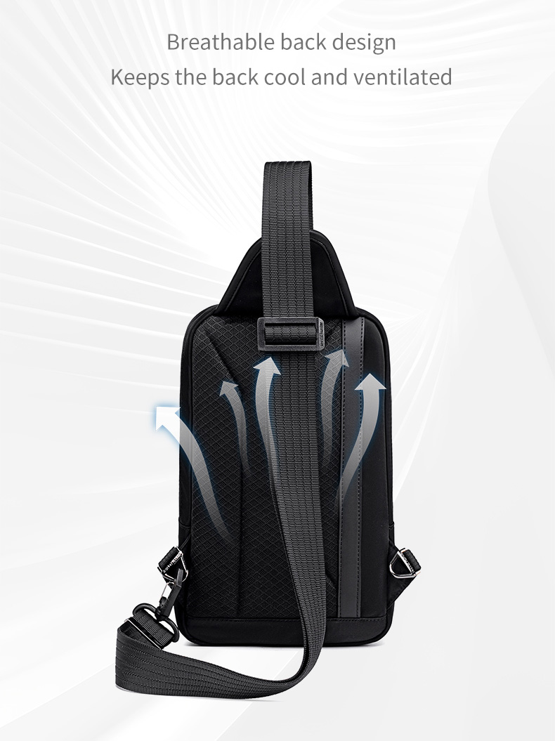 ARCTIC HUNTER τσάντα Crossbody XB00829, 3L, μαύρη