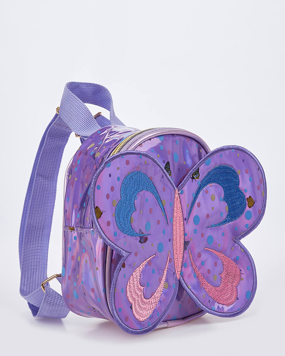 Παιδικό Σακίδιο Πλάτης – Τρισδιάστατη Πεταλούδα με Λαμπερά Φτερά XK-10001 LILAC
