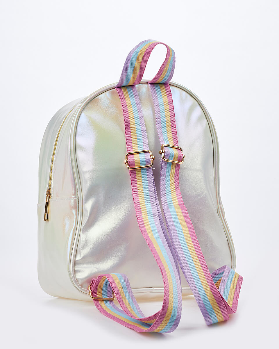 Παιδικό Σακίδιο Πλάτης  - Γοργόνα, Κύκνος & Κοχύλι XK-10004 IVORY