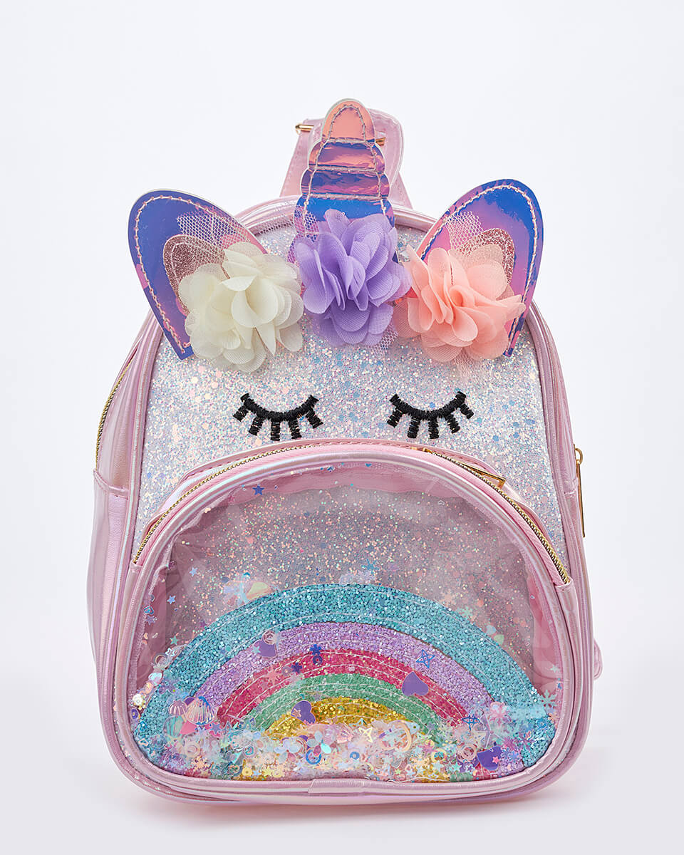 Παιδικό Σακίδιο Πλάτης Μονόκερος με Glitter XK-10007 PINK