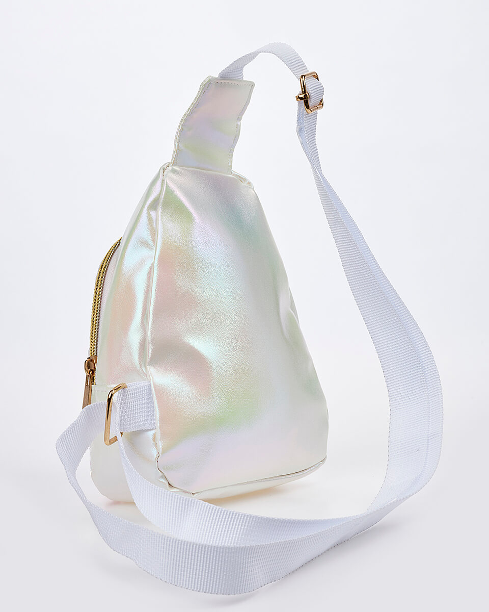 Παιδικό Χιαστί Τσαντάκι Γοργόνα & Κοχύλι XK-10008 IVORY