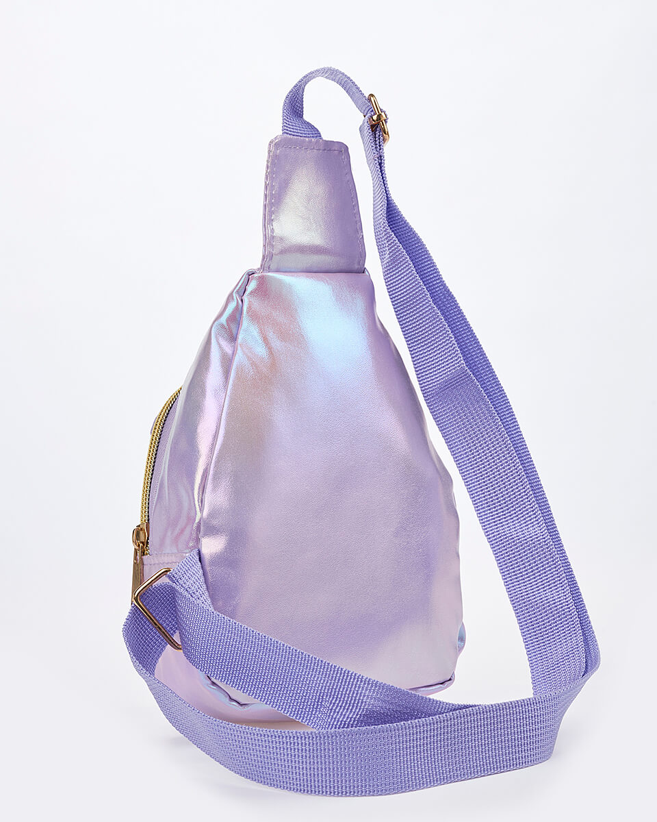 Παιδικό Χιαστί Τσαντάκι Γοργόνα & Κοχύλι XK-10008 LILAC