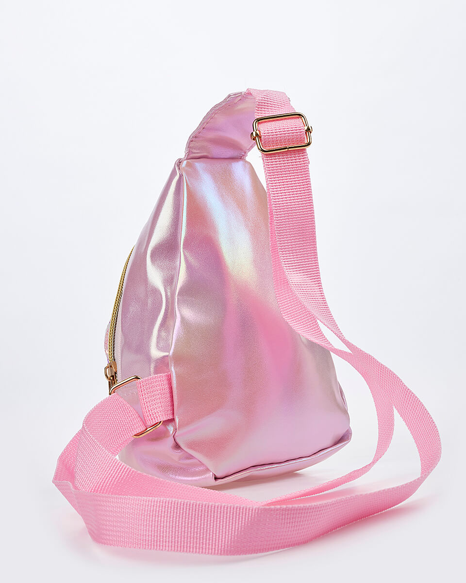 Παιδικό Χιαστί Τσαντάκι Γοργόνα & Κοχύλι XK-10008 PINK