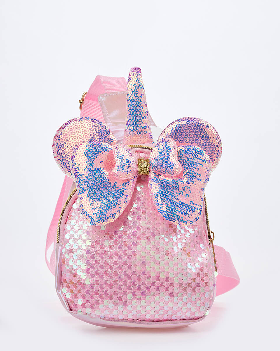 Παιδική Τσάντα Πλάτης – Ουράνιο Μονόκερος με Παγιέτες XK-10010 PINK