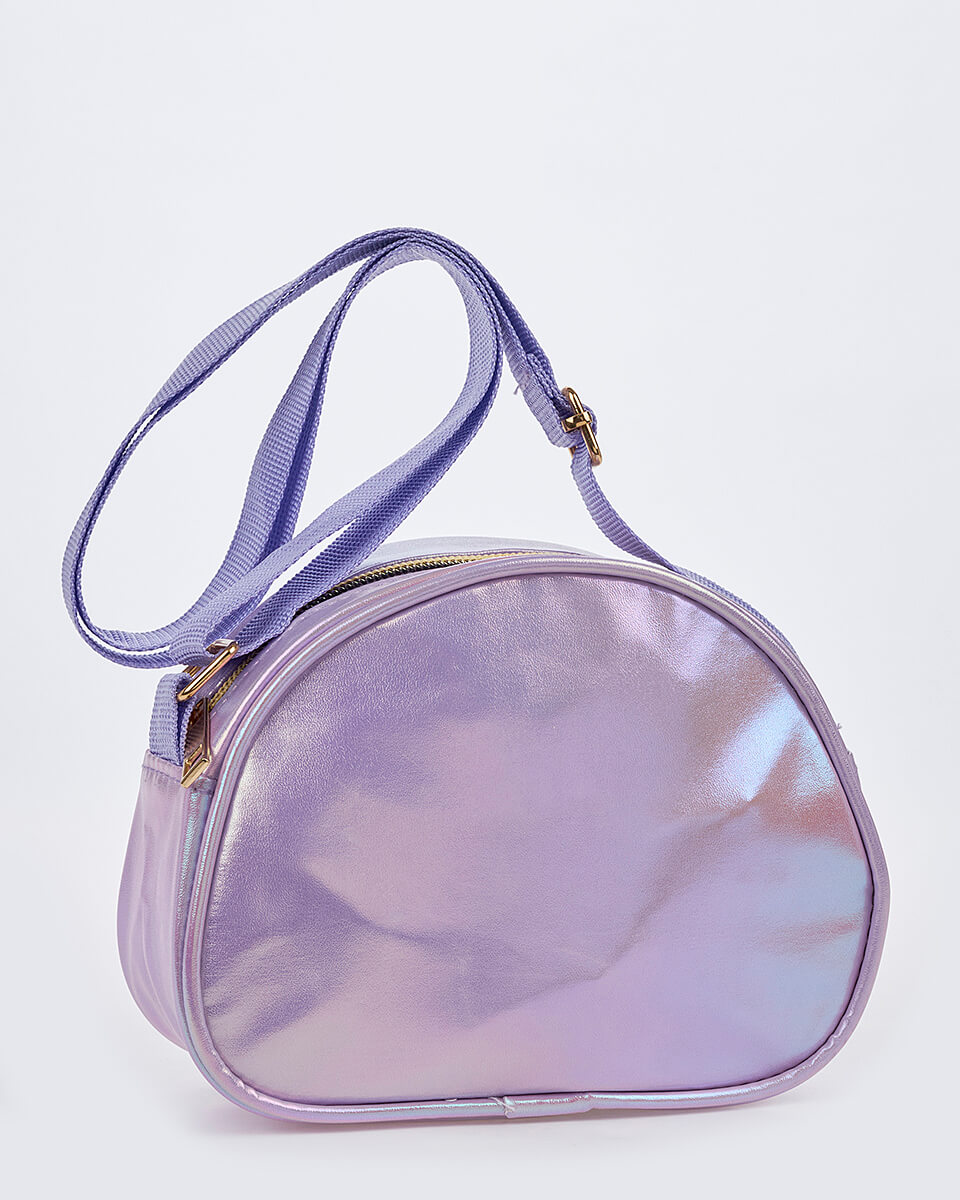 Παιδική Τσάντα Χιαστί Κορώνα & Παγιέτες XK-10011 LILAC