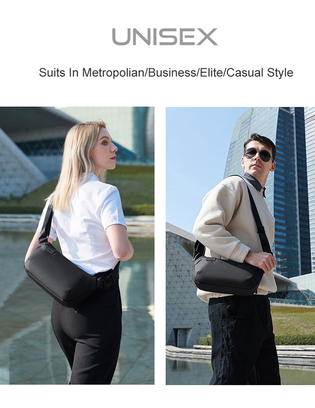 ARCTIC HUNTER τσάντα Crossbody Y00561 με θήκη tablet, 4L, μαύρη