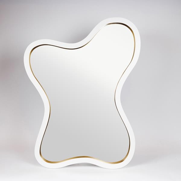 ΚΑΘΡΕΦΤΗΣ ΞΥΛΙΝΟΣ ΛΕΥΚΟΣ – ΧΡΥΣΟΣ 68.8×4.5×90.4cm