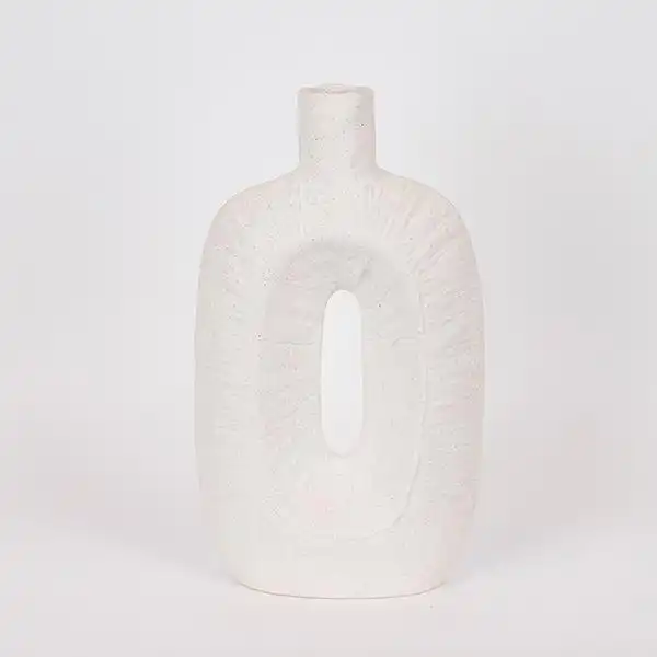 ΒΑΖΟ ΚΕΡΑΜΙΚΟ ΛΕΥΚΟ 20×9.5x34cm