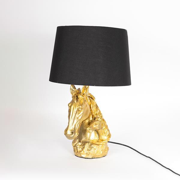 ΕΠΙΤΡΑΠΕΖΙΟ ΦΩΤΙΣΤΙΚΟ ΑΛΟΓΟ ΜΕ ΜΑΥΡΟ ΚΑΠΕΛΟ ΠΟΛΥΡΕΣΙΝ ΧΡΥΣΟ 26x26x44cm