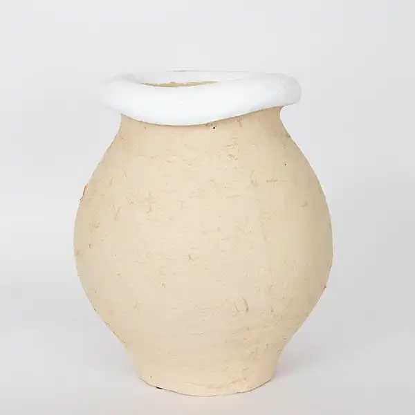 ΠΥΘΑΡΙ ΜΠΕΖ – ΛΕΥΚΟ 28x28x33.5 cm ΠΥΘΑΡΙ ΜΠΕΖ – ΛΕΥΚΟ 28x28x33.5 cm