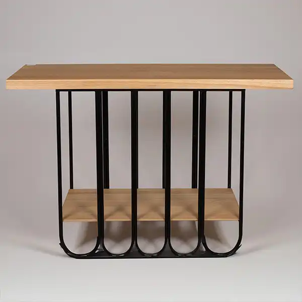 ΚΟΝΣΟΛΑ ΜΕΤΑΛΛΟ-ΞΥΛΟ ΦΥΣΙΚΟ-ΜΑΥΡΟ 120x40x78cm ΚΟΝΣΟΛΑ ΜΕΤΑΛΛΟ-ΞΥΛΟ ΦΥΣΙΚΟ-ΜΑΥΡΟ 120x40x78cm