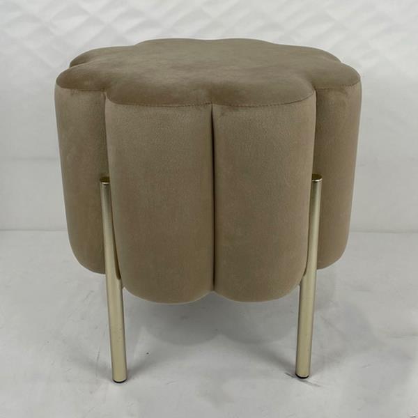 ΣΚΑΜΠΟ ΒΕΛΟΥΔΟ ΜΠΕΖ ΜΕ ΧΡΥΣΑ ΠΟΔΙΑ 39x39x40cm