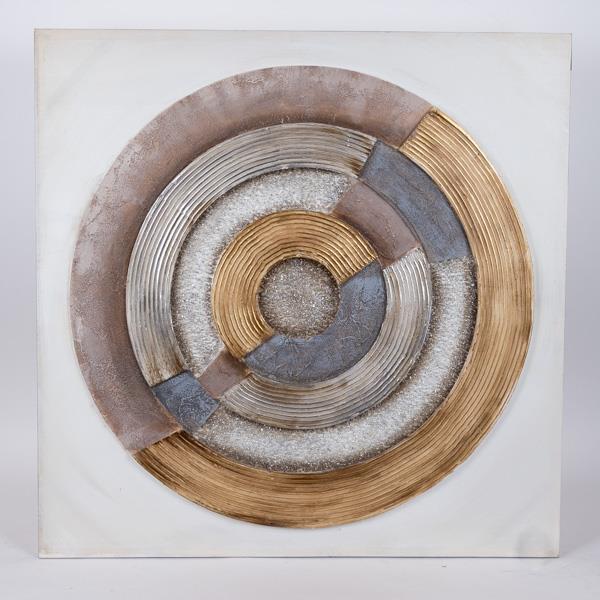 ΠΙΝΑΚΑΣ ΚΑΜΒΑΣ ΚΥΚΛΟΣ NATURAL – ΛΕΥΚΟΣ – ΜΠΛΕ 80x3x80cm