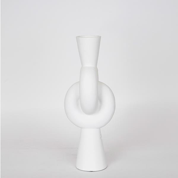 ΒΑΖΟ ΚΕΡΑΜΙΚΟ ΛΕΥΚΟ 15.5×15.5×39.5cm