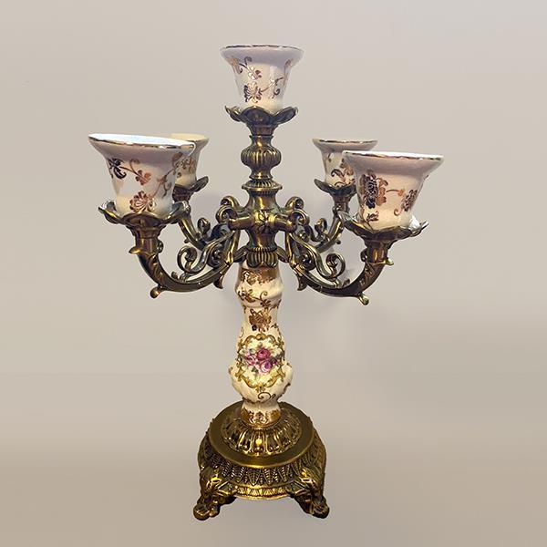 ΚΗΡΟΠΗΓΙΟ ΠΟΡΣΕΛΑΝΙΝΟ ΜΠΕΖ – ΧΡΥΣΟ 29x29x38cm