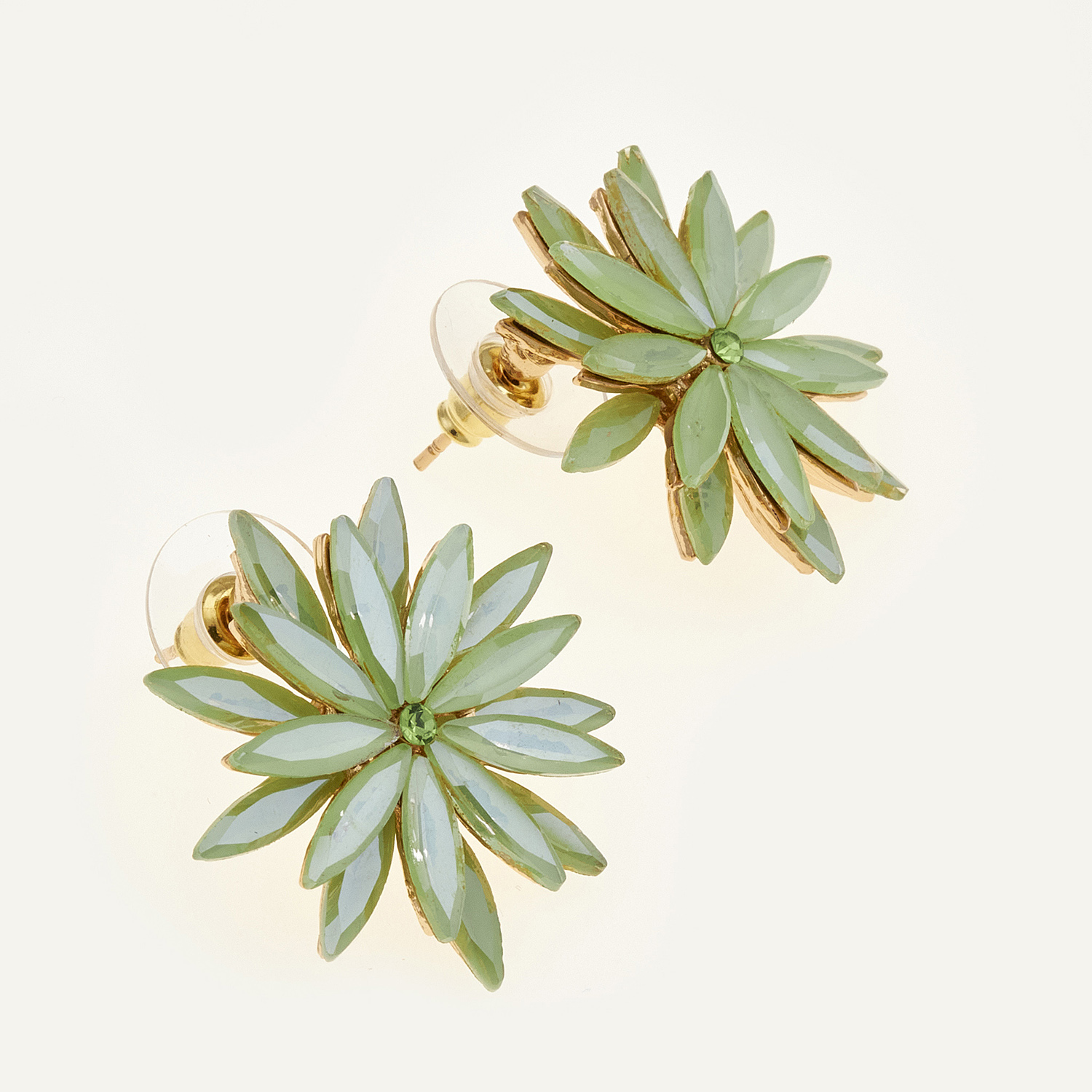 Sequoia Γυναικείο ατσάλινο Υποαλλεργικό σκουλαρίκι με πέτρες φούξια