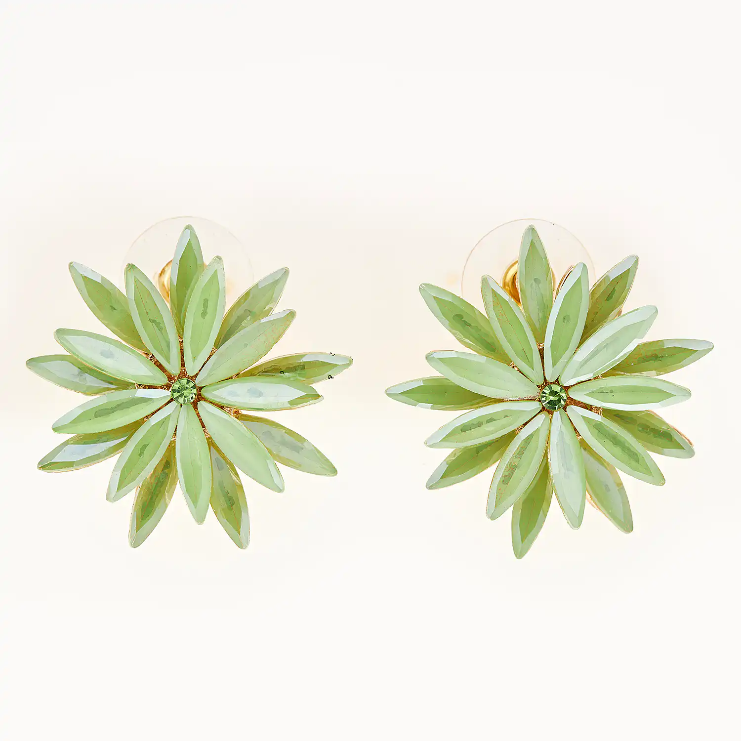 Sequoia Γυναικείο ατσάλινο Υποαλλεργικό σκουλαρίκι με πέτρες πράσινο Sequoia Γυναικείο ατσάλινο Υποαλλεργικό σκουλαρίκι με πέτρες πράσινο