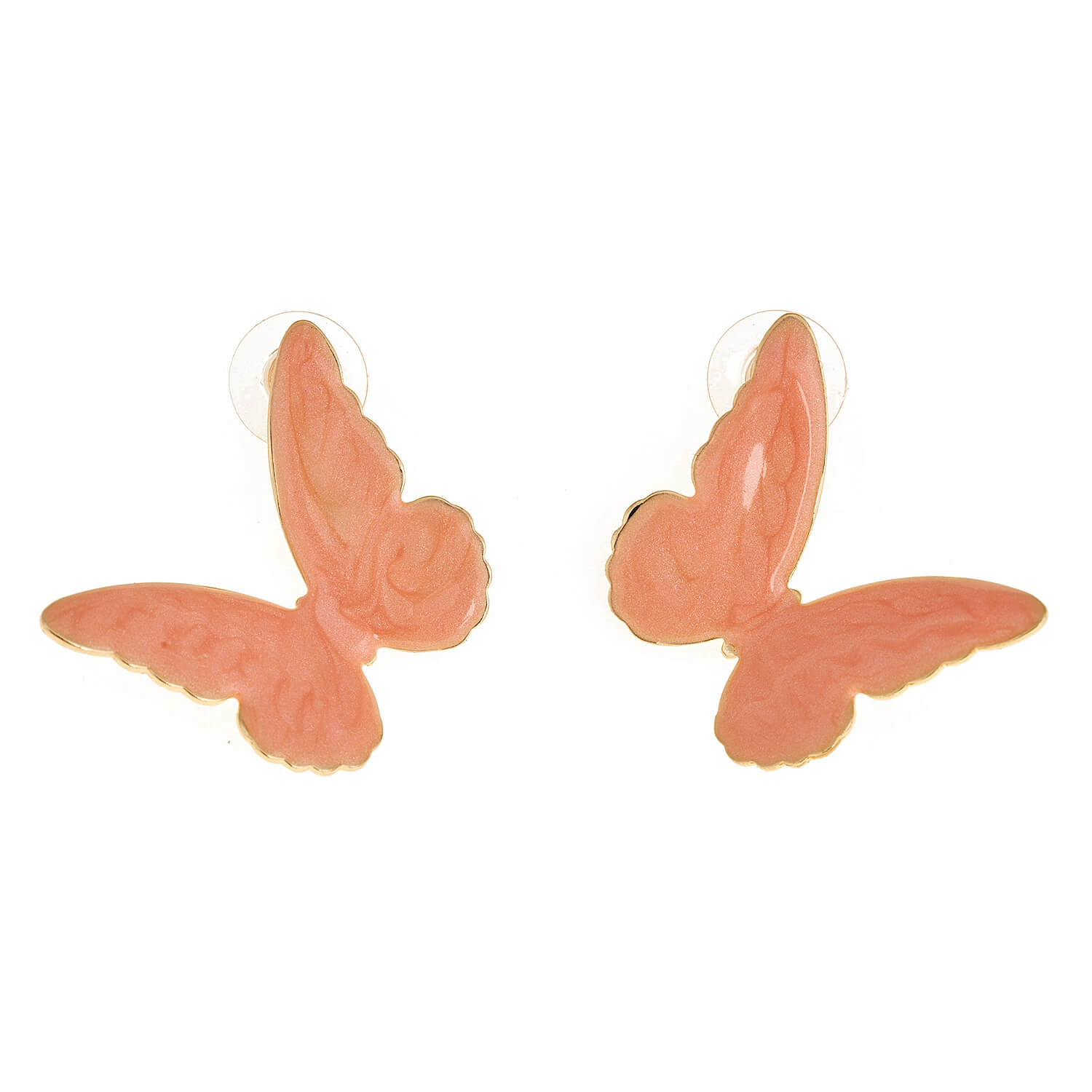 Sequoia Γυναικείο Υποαλλεργικό σκουλαρίκι με σμάλτο σε σχήμα πεταλούδα ροζ Sequoia Γυναικείο Υποαλλεργικό σκουλαρίκι με σμάλτο σε σχήμα πεταλούδα ροζ