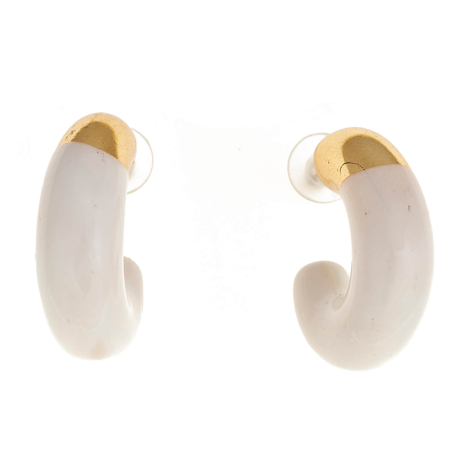 Sequoia Γυναικείο  Υποαλλεργικό σκουλαρίκι με σμάλτο κρίκος φούξια