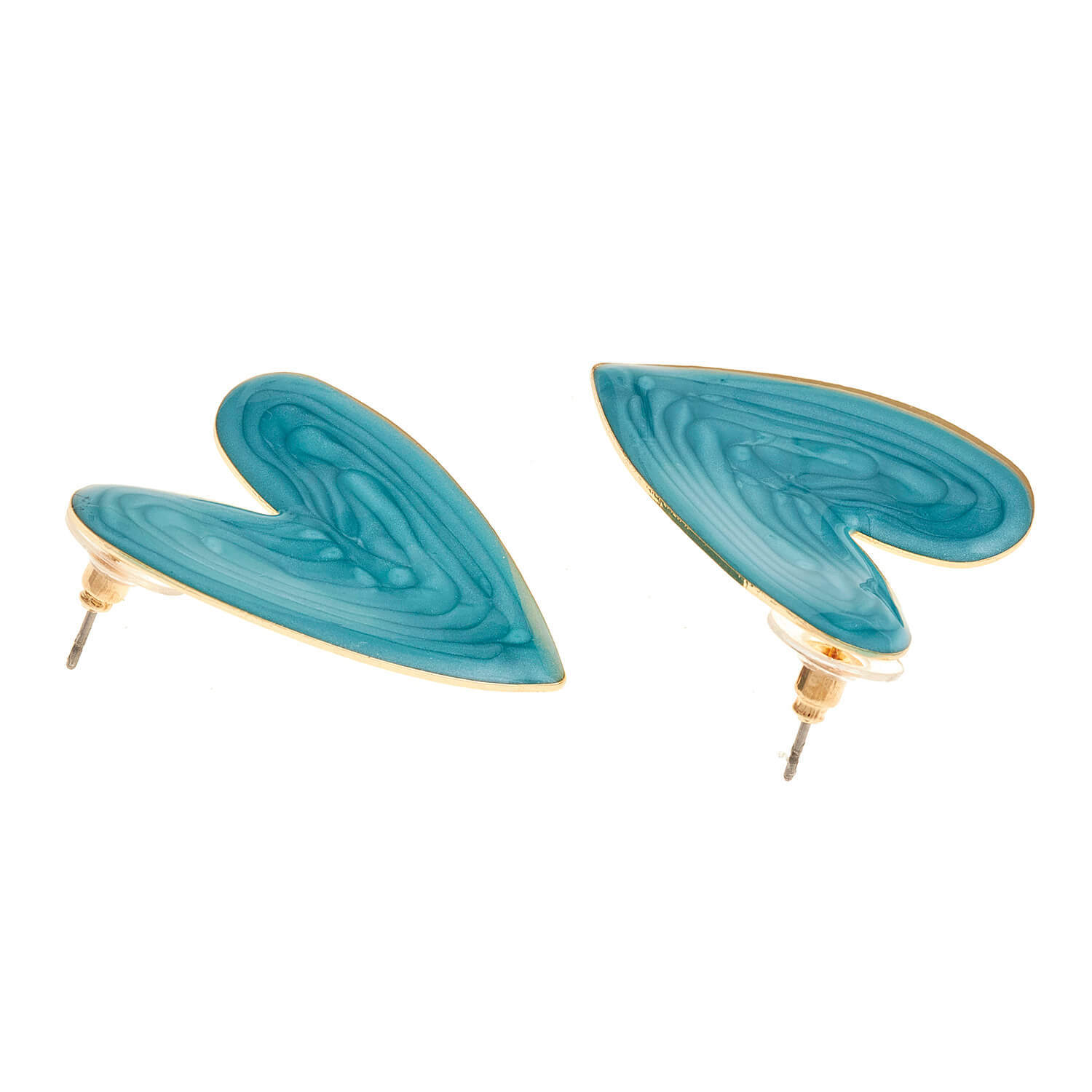 Sequoia Γυναικείο Υποαλλεργικό σκουλαρίκι με σμάλτο σε σχήμα καρδιά πράσινο Sequoia Γυναικείο Υποαλλεργικό σκουλαρίκι με σμάλτο σε σχήμα καρδιά πράσινο