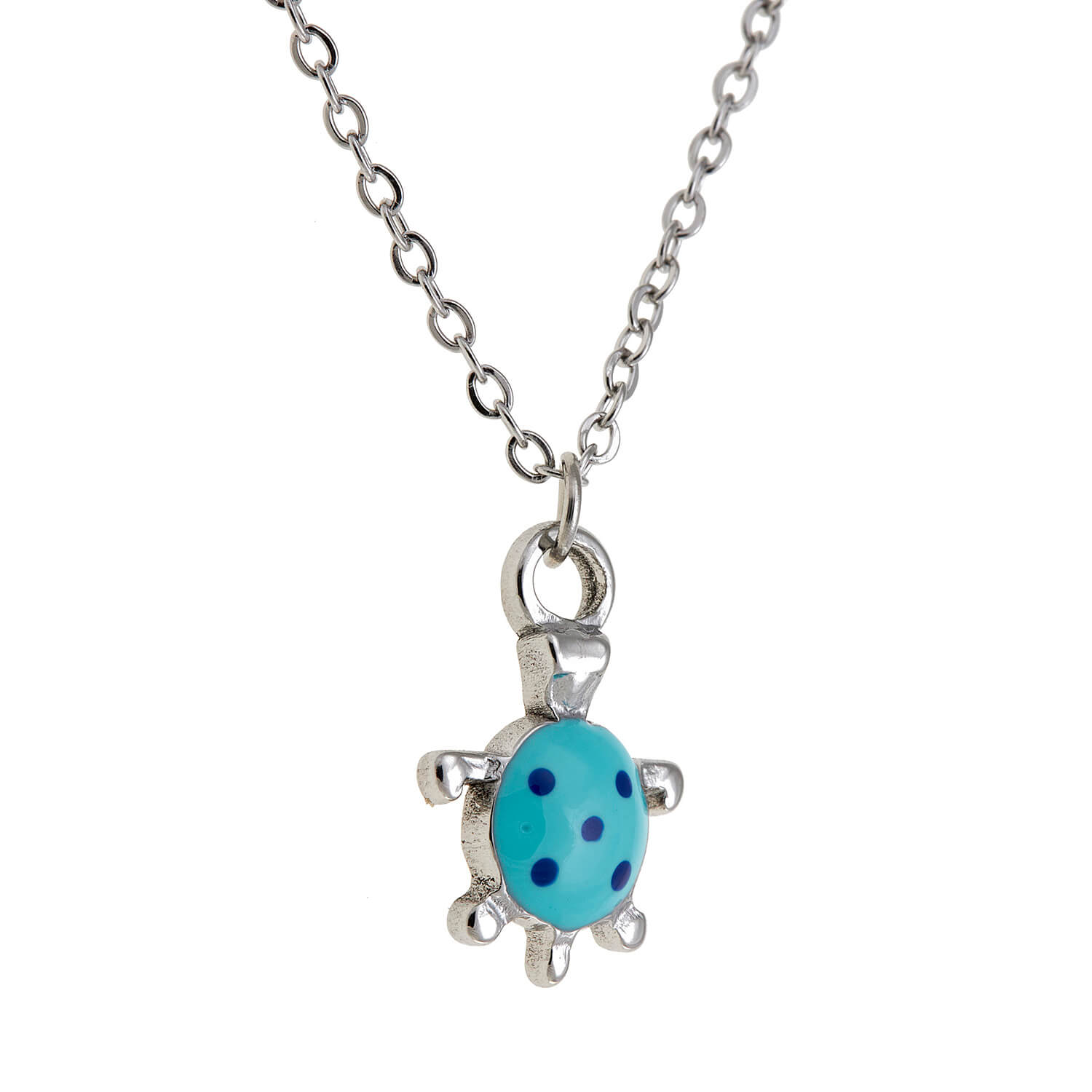 Sequoia Παιδικό Υποαλλεργικό ατσάλινο επιχρυσωμένο Κολιέ με μοτίφ φέτα λεμόνι με σμάλτο πολύχρωμο