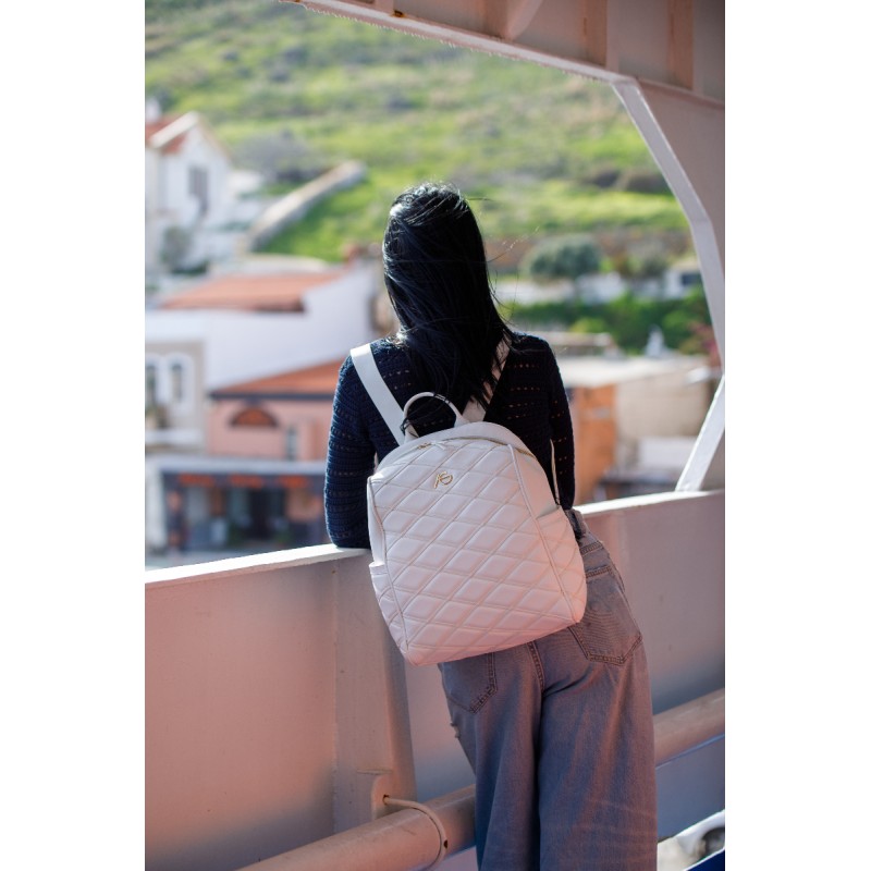 Άσπρο Σακίδιο Πλάτης Akilia