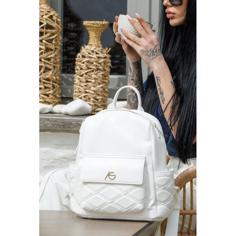 Άσπρο Σακίδιο Πλάτης Ally Άσπρο Σακίδιο Πλάτης Ally