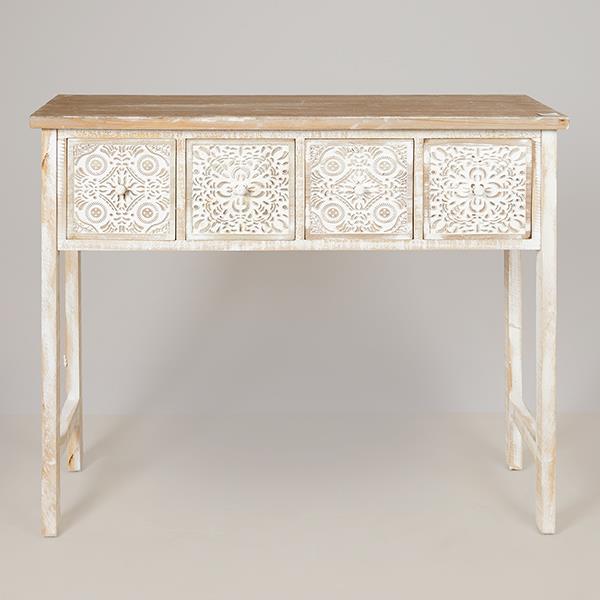 ΚΟΝΣΟΛΑ ΞΥΛΙΝΗ ΜΠΕΖ – ΦΥΣΙΚΟ 103.5x32x81cm