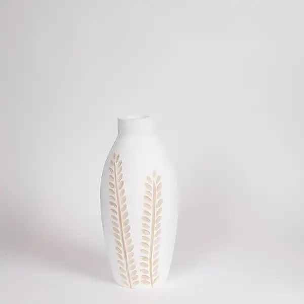 ΒΑΖΟ ΞΥΛΟ ΛΕΥΚΟ-ΦΥΣΙΚΟ 13x13x30cm