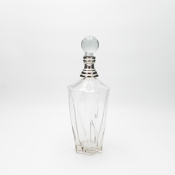 ΚΑΡΑΦΑ ΓΥΑΛΙΝΗ – ΜΕΤΑΛΛΙΚΗ ΑΣΗΜΙ  10x33cm