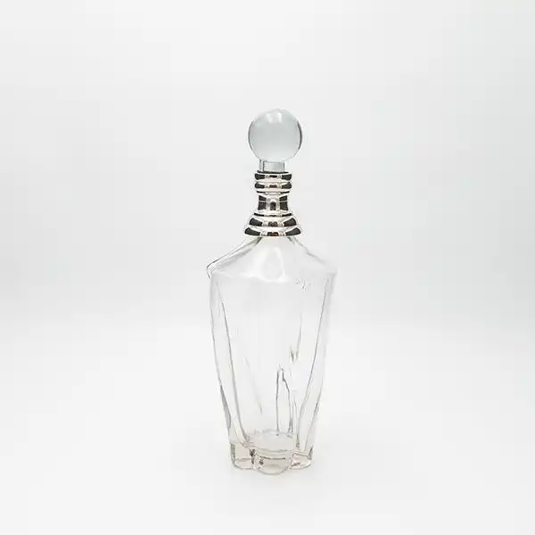 ΚΑΡΑΦΑ ΓΥΑΛΙΝΗ – ΜΕΤΑΛΛΙΚΗ ΑΣΗΜΙ  10x33cm