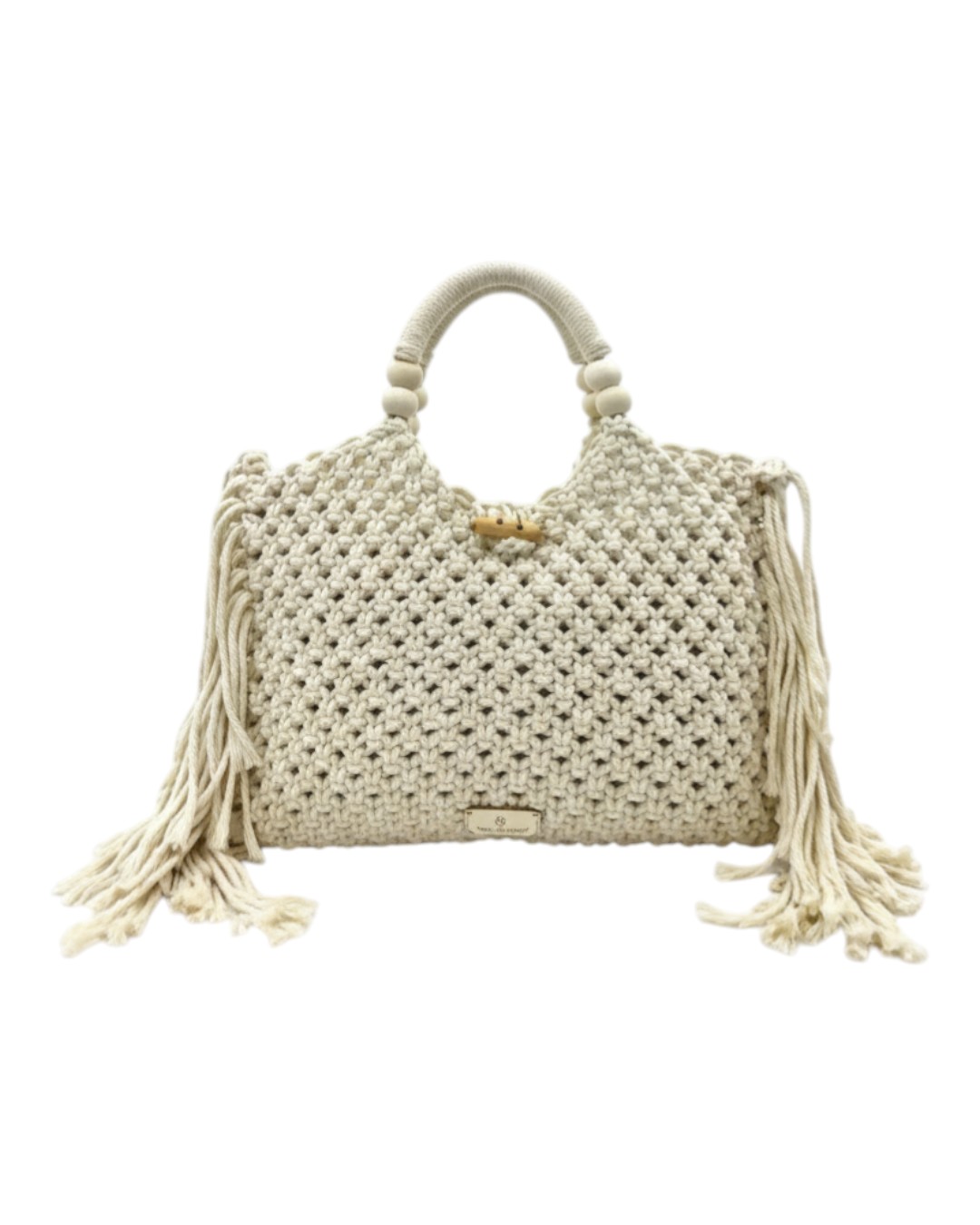 Ψάθινη τσάντα χειρός CN26010 – Μπέζ