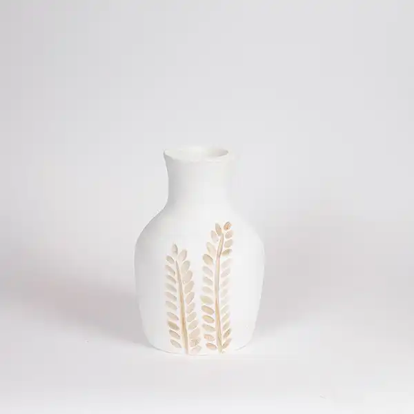 ΒΑΖΟ ΞΥΛΟ ΛΕΥΚΟ-ΦΥΣΙΚΟ 15x15x25cm