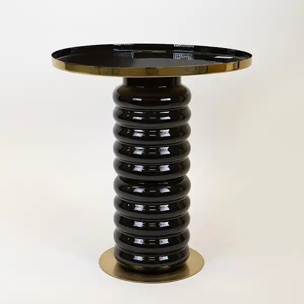 BOHΘΗΤΙΚΟ ΤΡΑΠΕΖΙ ΜΕΤΑΛΛΙΚΟ ΜΑΥΡΟ- ΧΡΥΣΟ 46x46x50cm BOHΘΗΤΙΚΟ ΤΡΑΠΕΖΙ ΜΕΤΑΛΛΙΚΟ ΜΑΥΡΟ- ΧΡΥΣΟ 46x46x50cm