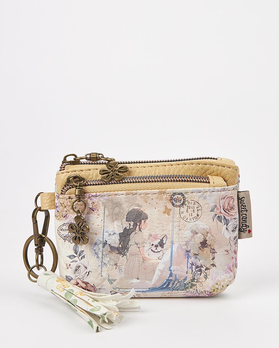 Sweet Candy Γυναικείο Mini Πορτοφόλι με Floral Σχέδιο & Φούντα – Floral Whisper Sweet Candy Γυναικείο Mini Πορτοφόλι με Floral Σχέδιο & Φούντα – Floral Whisper