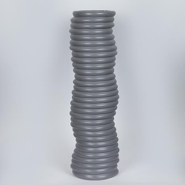 ΒΑΖΟ ΚΕΡΑΜΙΚΟ ΣΚΟΥΡΟ ΓΚΡΙ 17.6×14.3×57.5cm