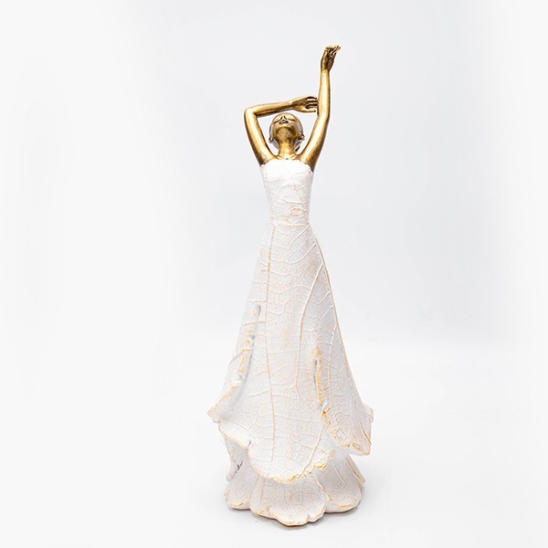 ΓΥΝΑΙΚΑ ΠΟΛΥΡΕΖΙΝ ΧΡΥΣΗ – ΛΕΥΚΗ 12.8×10.1×27.9cm