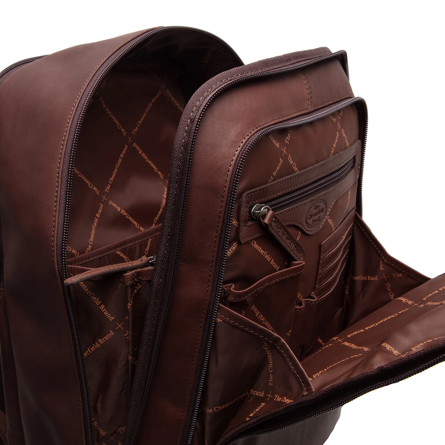 Chesterfield Leather Backpack Detroit Brown