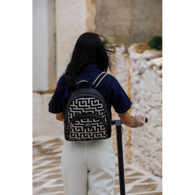 Ασπρόμαυρο Σακίδιο Πλάτης Calliphana Ασπρόμαυρο Σακίδιο Πλάτης Calliphana