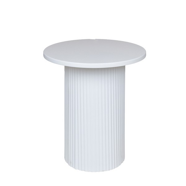 ΤΡΑΠΕΖΙ BOHΘΗΤΙΚΟ ΜΕΤΑΛΛΟ-ΞΥΛΟ ΛΕΥΚΟ 38x38x41cm