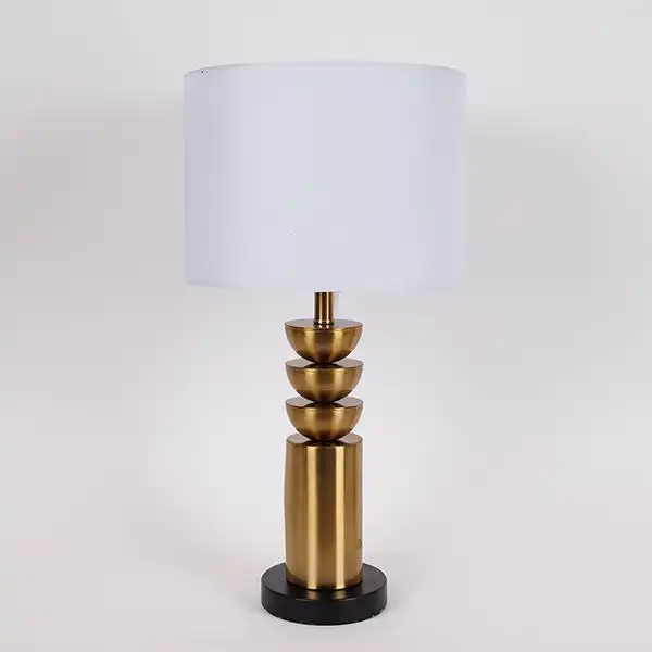 ΕΠΙΤΡΑΠΕΖΙΟ ΦΩΤΙΣΤΙΚΟ ΜΕ ΛΕΥΚΟ ΚΑΠΕΛΟ ΜΕΤΑΛΙΚΟ ΧΡΥΣΟ – ΜΑΥΡΟ 28x54cm