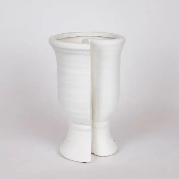 ΒΑΖΟ ΚΕΡΑΜΙΚΟ ΛΕΥΚΟ 19.5x17x29cm