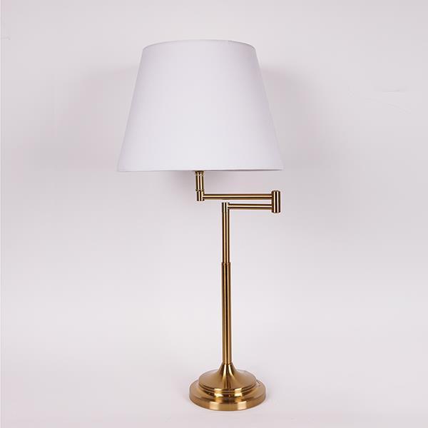 ΕΠΙΤΡΑΠΕΖΙΟ ΦΩΤΙΣΤΙΚΟ ΜΕ ΛΕΥΚΟ ΚΑΠΕΛΟ ΜΕΤΑΛΙΚΟ ΧΡΥΣΟ 33x70cm