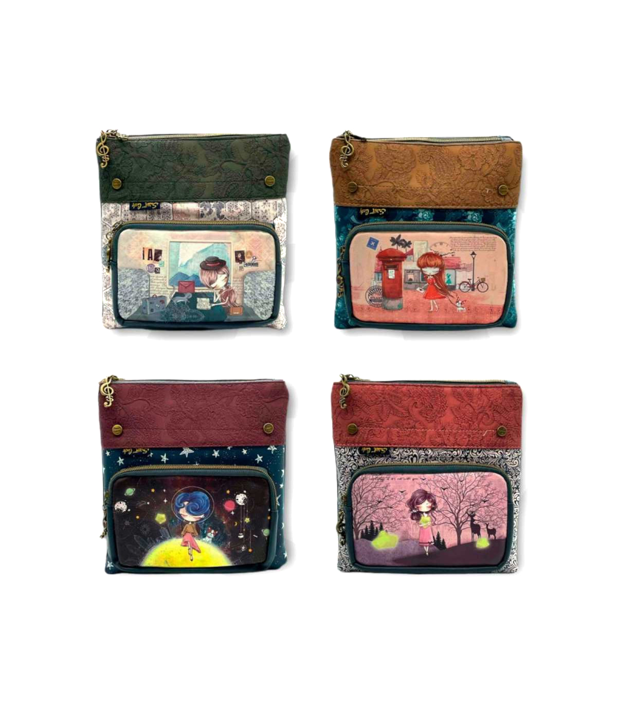 Γυναικεία Τσάντα Χιαστί Sweet Candy CGC074-4 Pink