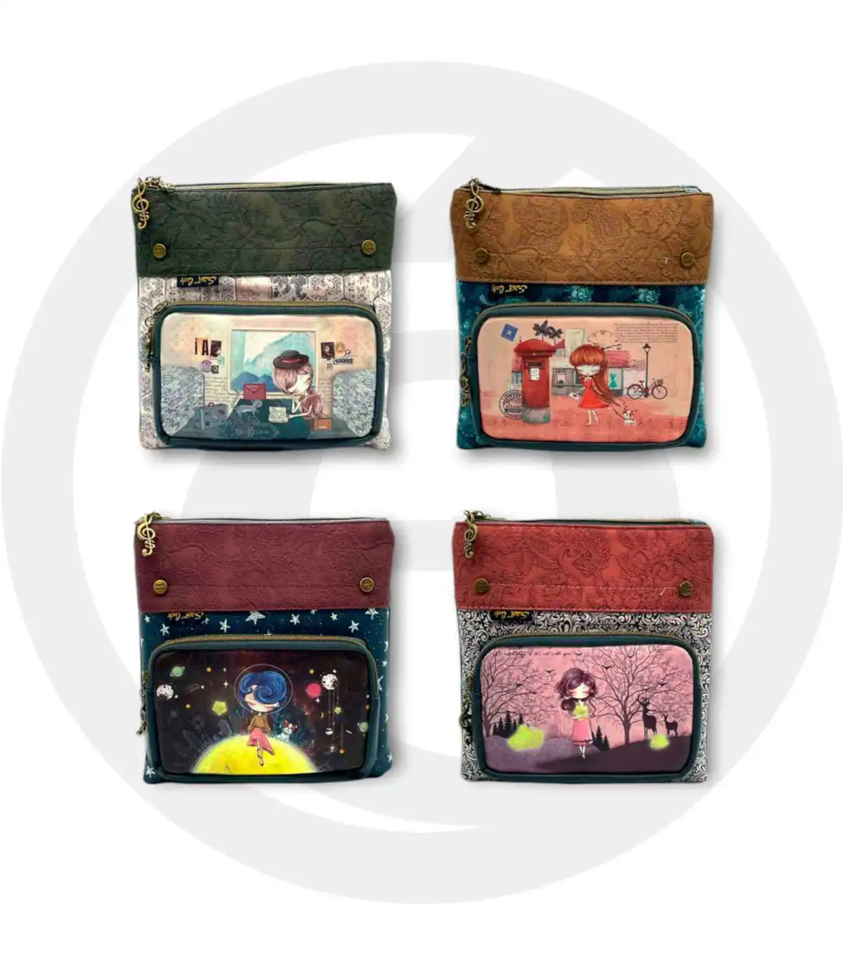 Γυναικεία Τσάντα Χιαστί Sweet Candy CGC074-4 Beige